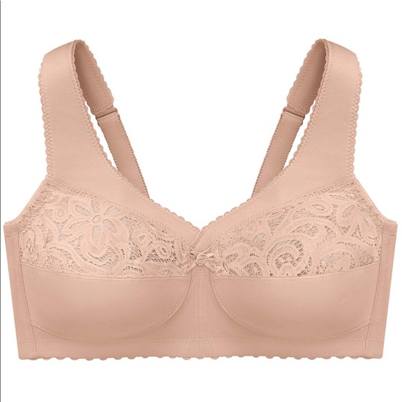 Glamorise Cotton Blend Support Bra 44J NWOT - Picture 3 of 9